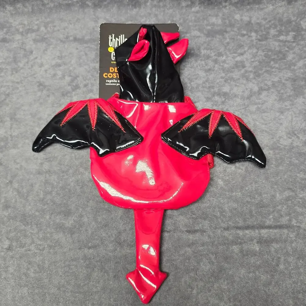 Thrills & Chills Collection Reptile Devil Costume Bearded Dragons Hooded Horns